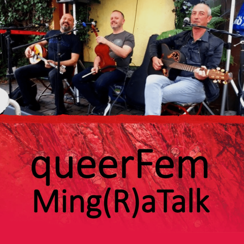 Ming(R)a Lounge mit Ta Mourmourakia & QueerFem Ming(R)a Talk von Iris Špringer, Moderation: Nadina Memagić