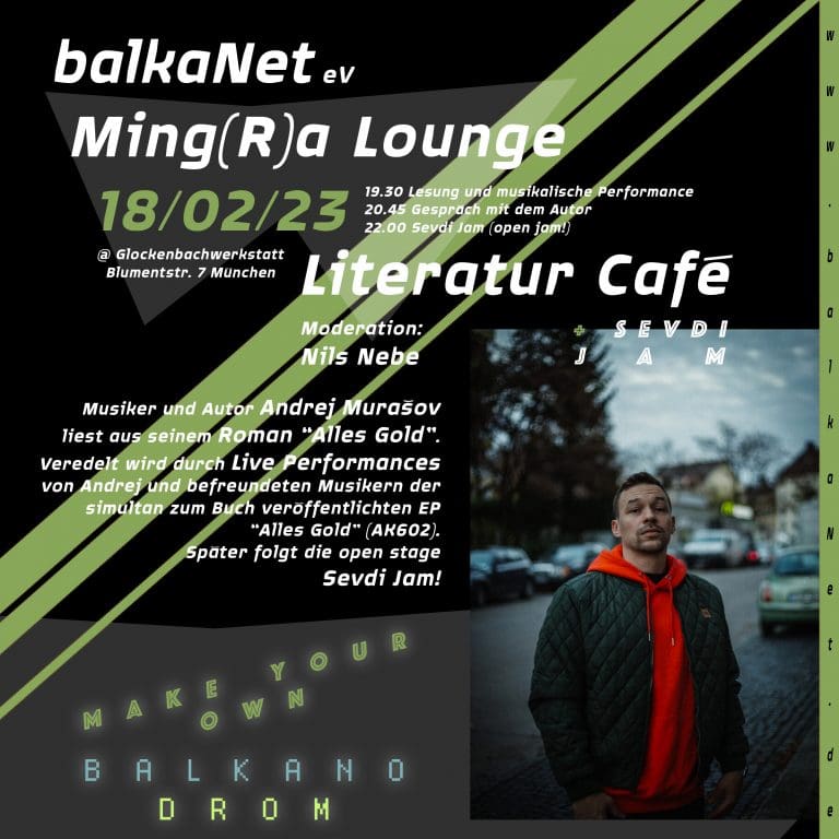 Ming(R)a Lounge / Literatur Café / Sévdi Jam